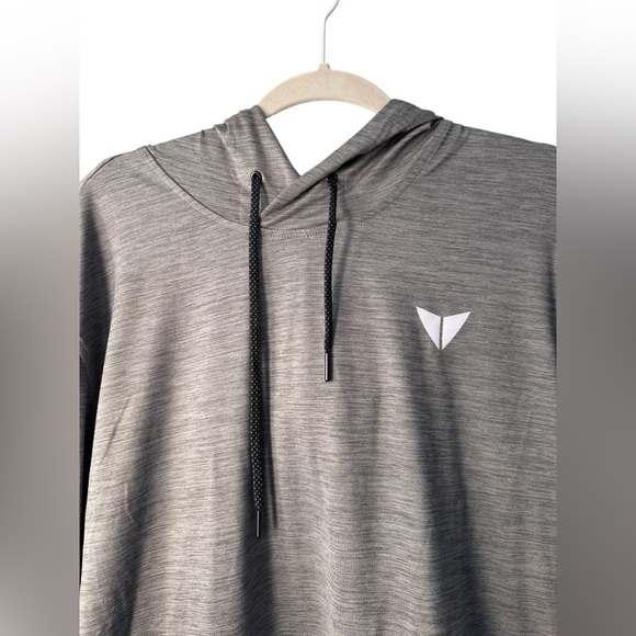 KORSA by Road Runner Sports Men’s XL Performance Hoodie Gray Zip Pocket Pullover - Picture 2 of 7